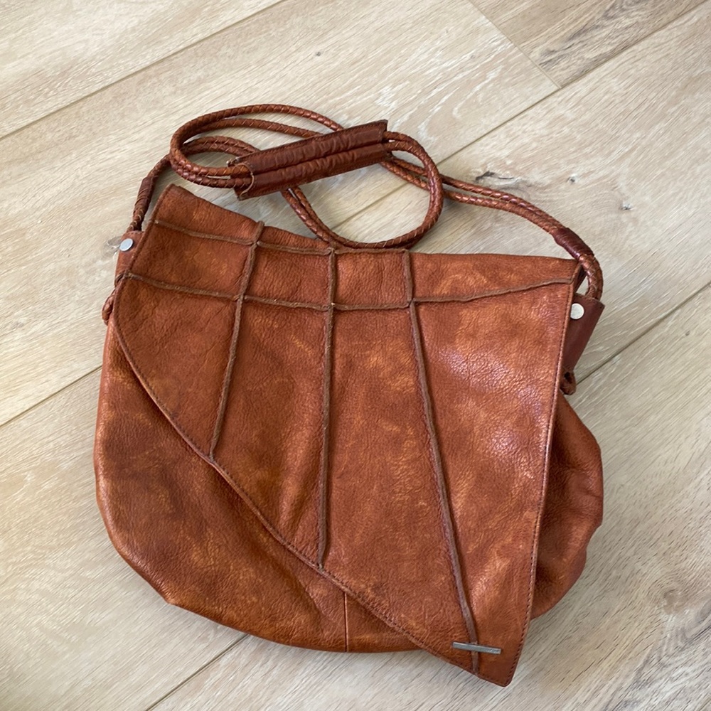 Nixon Soft Distressed Leather Front Flap Crossbody